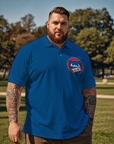 Chicago Cubs Steal Your Face Lässiges kurzärmliges Poloshirt für Herren in Übergröße